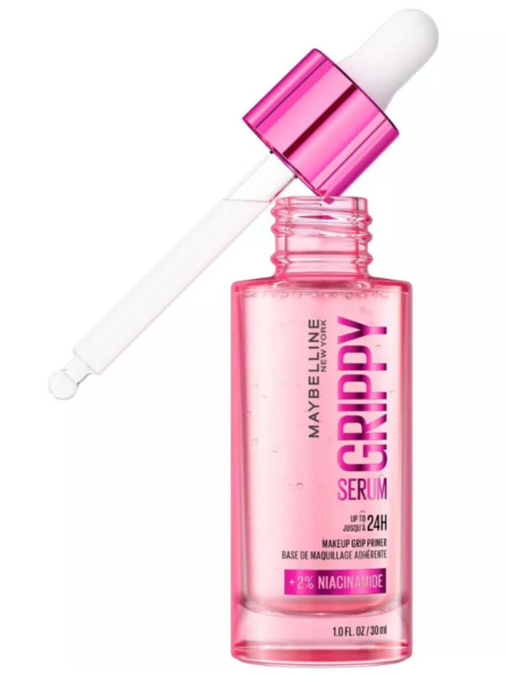 Maybelline Grippy Serum Primer Niacinamide 1oz | Hydrating Makeup Gripping Base